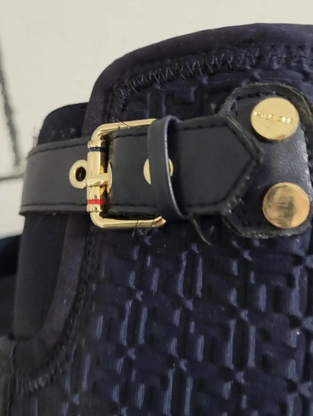 Tommy Hilfiger navy wellies